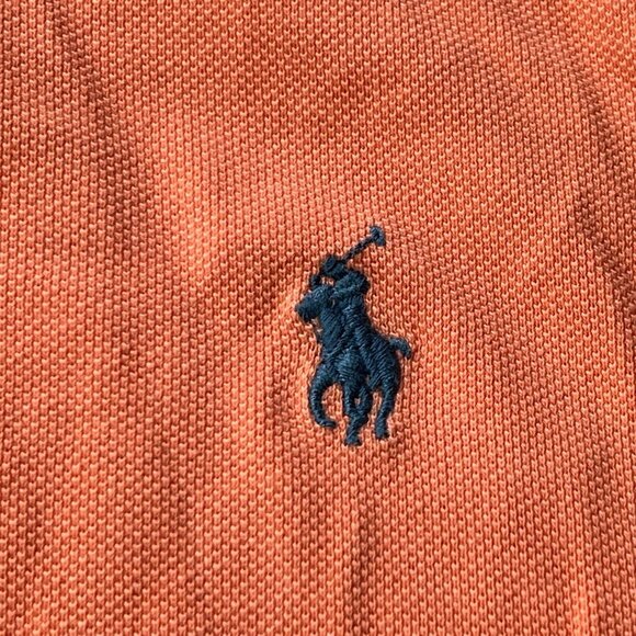 Polo Ralph Lauren Shirt Mens XL Short Sleeve Peach Custom Fit - Picture 5 of 8